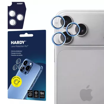 3MK PROTECTION Apple iPhone 18 Pro /18 Pro Max — HARDY Lens Protection Pro gaiši zils