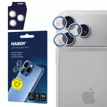 3MK PROTECTION Apple iPhone 18 Pro /18 Pro Max — HARDY Lens Protection Pro gaiši zils
