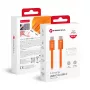 Forcell kabelis USB C uz USB C Forcell F-Energy QC4.0 PD 5A 100W Cafule krāsa 1,2 m ACYH23 oranžs