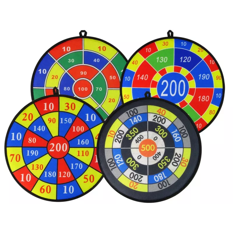 LEAN TOYS spēles komplekts šautriņu mešana 36 cm vairogs bumbiņas uz Velcro