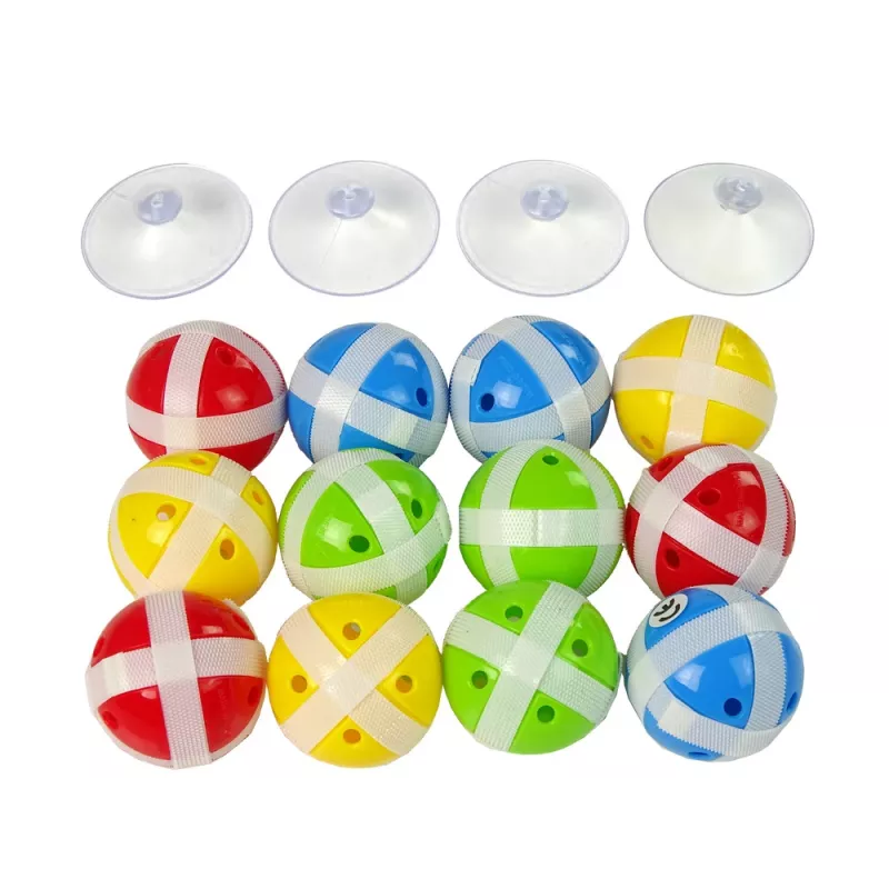LEAN TOYS spēles komplekts šautriņu mešana 36 cm vairogs bumbiņas uz Velcro