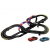 LEAN TOYS sacīkšu trase 2 mašīnas Top Turbo apgaismojums 7,6 m gara