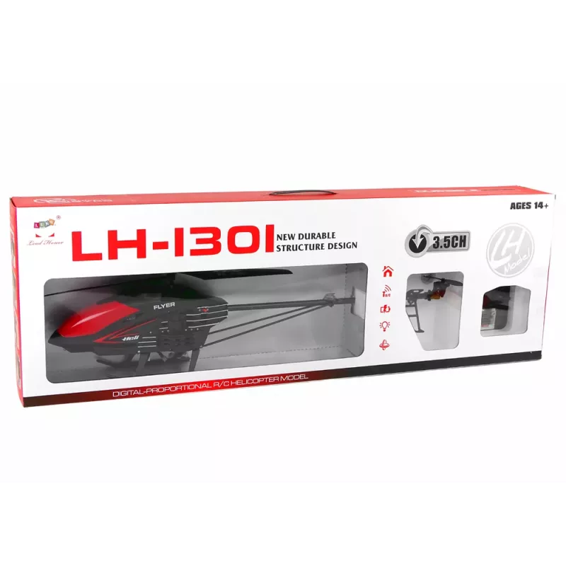 LEAN TOYS LH-1301 2.4G tālvadības helikopters melns