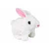 LEAN TOYS Staigājošais Trusītis Interaktīvā Rotaļlieta Īss Kažoks Balts