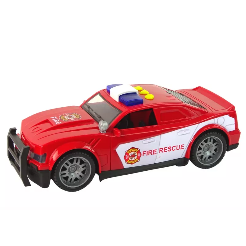 LEAN TOYS Ugunsdzēsēju mašīna 1:14 Gaismas Skaņas Sarkana