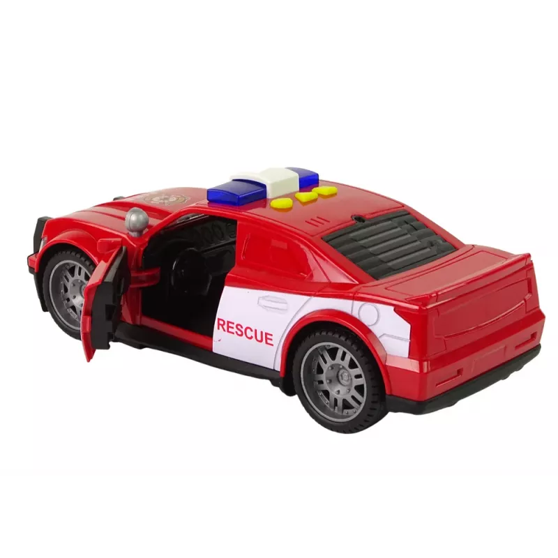 LEAN TOYS Ugunsdzēsēju mašīna 1:14 Gaismas Skaņas Sarkana