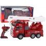 LEAN TOYS ugunsdzēsības departaments ar celtni, tālvadības modelis