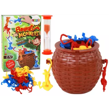 LEAN TOYS Pērtiķu grozs Krītošo pērtiķu arkādes spēle