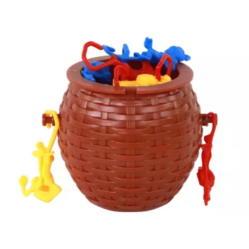 LEAN TOYS Pērtiķu grozs Krītošo pērtiķu arkādes spēle