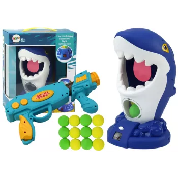 LEAN TOYS Arkādes spēle Haizivs Šaušanas Bumbiņu Pistole