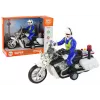 LEAN TOYS Policijas motocikls ar motoru, policijas skaņām, gaismām, policijas auto