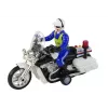 LEAN TOYS Policijas motocikls ar motoru, policijas skaņām, gaismām, policijas auto