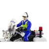 LEAN TOYS Policijas motocikls ar motoru, policijas skaņām, gaismām, policijas auto