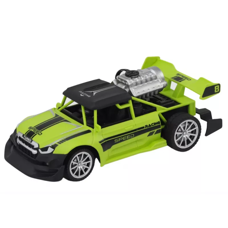 LEAN TOYS RC Sentence Car 1:20 dūmu efekts gaismas zaļa