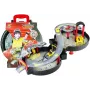 LEAN TOYS Rotaļu autostāvvieta koferis Circle divlīmeņu
