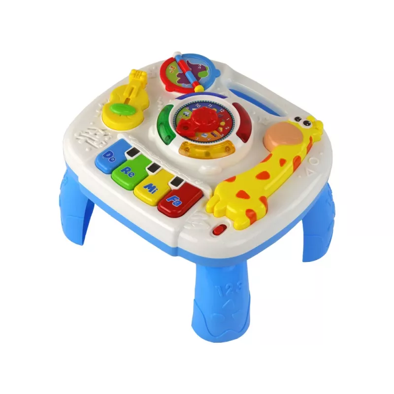 LEAN TOYS Izglītojošs interaktīvs 2in1 dēlis galds maziem bērniem