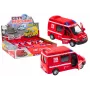 LEAN TOYS ugunsdzēsēju mašīna 1:32 atveramas durvis gaismas skaņas piedziņa sarkana