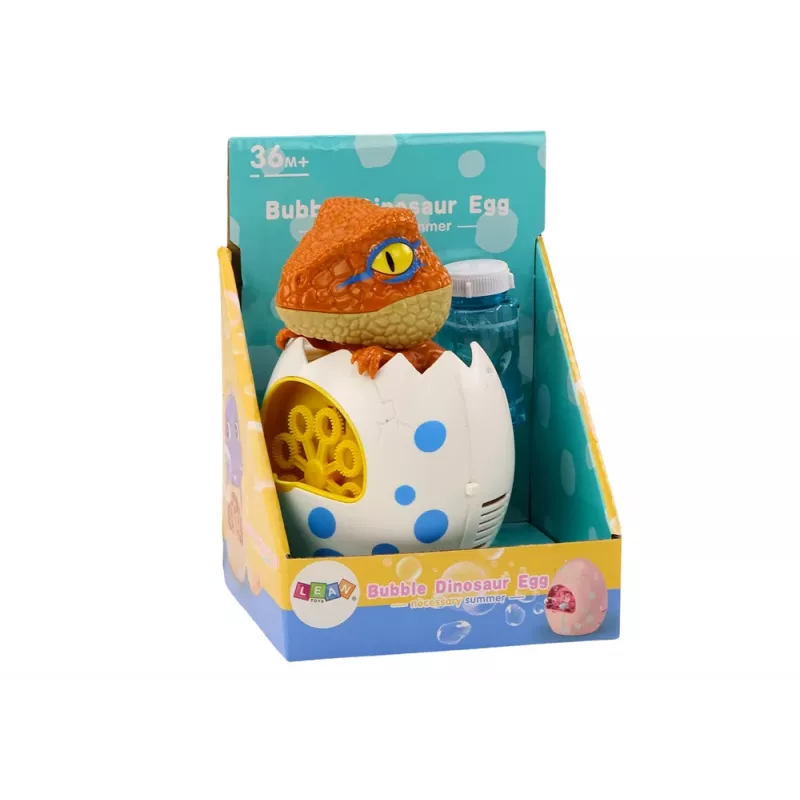 LEAN TOYS Dinozauru burbuļu mašīna šķidrā olā