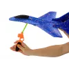 LEAN TOYS putuplasta iznīcinātājs ar zilu katapultu