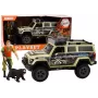 LEAN TOYS bezceļa medību auto Hunter Bear ar gaismām un skaņām, bēšā krāsā