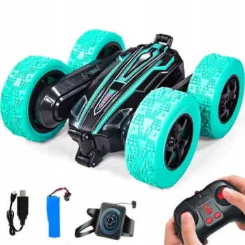LEAN TOYS Twister triku mašīna ar žestu vadību un tālvadību, zila