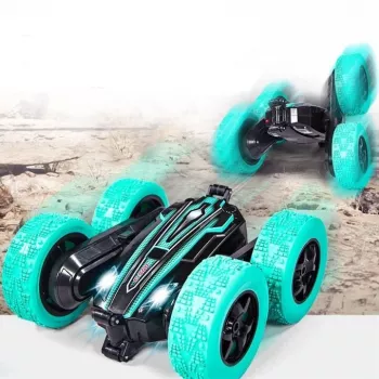LEAN TOYS Twister triku mašīna ar žestu vadību un tālvadību, zila