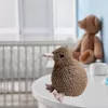 LEAN TOYS Plīša kivi putns Plīša rotaļlieta Maskots Mīkstā rotaļlieta Tumši brūns 25cm