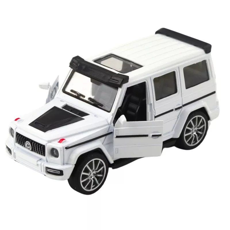 LEAN TOYS bezceļa SUV auto metāla atsperu piedziņa atveramās durvis asorti