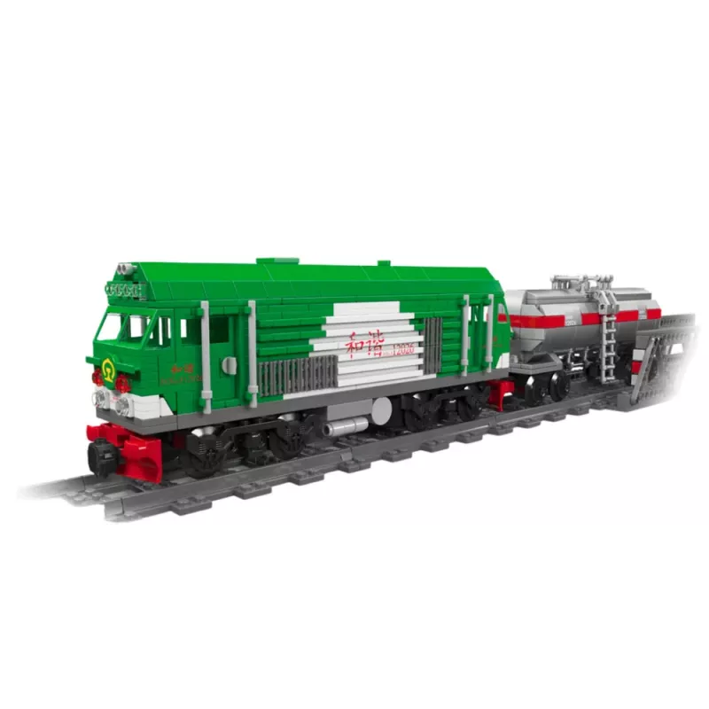 LEAN TOYS Konstruktoru klucīši Tālvadības tanks vilciens RC 1090 gab.