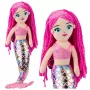 LEAN TOYS Plīša Nāriņa Mīkstā Rotaļlieta Hologrāfiska Aste Rozā 48cm