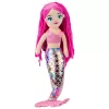 LEAN TOYS Plīša Nāriņa Mīkstā Rotaļlieta Hologrāfiska Aste Rozā 48cm