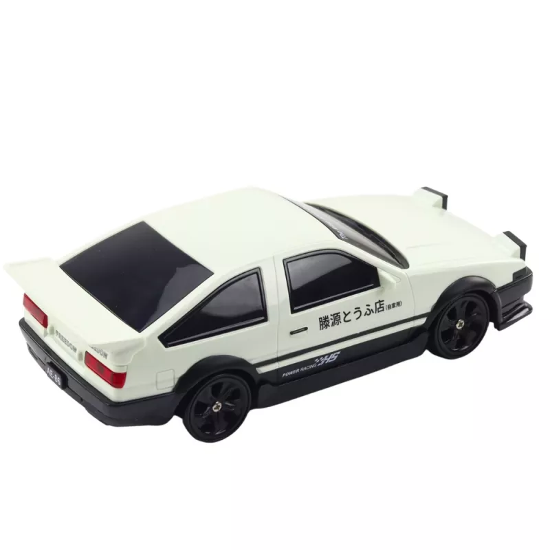LEAN TOYS Drifta sporta auto ar maināmiem riteņiem, tālvadības RC 4WD, balts