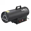 NEO TOOLS 90-085-01 gāzes sildītājs 50 kW ar termostatu, IPX4, LPG, 1000 m³/h gaisa plūsma, komplektā ar regulatoru un šļūteni
