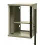 EMITER EM/SOHO-9U 10 inch 9U sienas montāžas tīkla skapis ar stikla durvīm, 325×330×445 mm, melns