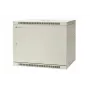 EMITER EM/AP6409-B 19 collu 9U sienas montāžas tīkla skapis, 600x450x500 mm, aizslēdzamas tērauda durvis, melns