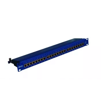 EMITERNET Panelis 19, 24xRJ45 STP cat.6 (1U) ar plauktu, zils DCN/PPFA674EKS248C6