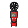 HABOTEST HT625B digitālais anemometrs ar USB, vēja ātruma/temperatūras/gaisa tilpuma mērītājs, LCD ar fona apgaismojumu, ārējais lāpstiņu sensors