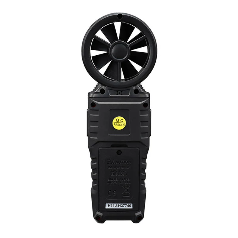 HABOTEST HT625B digitālais anemometrs ar USB, vēja ātruma/temperatūras/gaisa tilpuma mērītājs, LCD ar fona apgaismojumu, ārējais lāpstiņu sensors