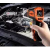 NEO TOOLS 75-276 Pirometrs, bezkontakta infrasarkanais termometrs ar divkāršu lāzera mērķēšanu, -50°C līdz 880°C, 12:1 D:S, regulējama emisivitāte, LCD ar apgaismojumu