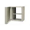 EMITER EM/AH6515 15U sienas montāžas tīkla skapis 600x550x770 mm, rūdīta stikla durvis, melns