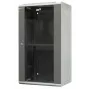 EMITER EM/AP6422 22U sienas montāžas statīva skapis 600x450x1083mm ar stikla priekšējām durvīm