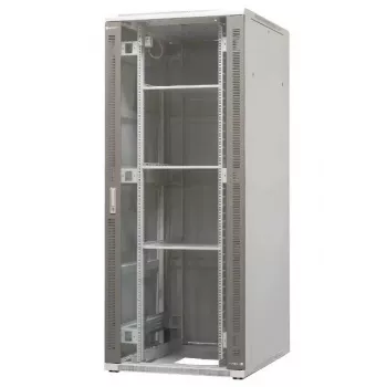 EMITER EM/SH05D-8042 Brīvstāvošs serveru skapju skapis 42U 800x1000x1980mm Melns Stikla/Tērauda Durvis