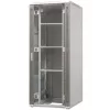 EMITER EM/SH05D-8042 Brīvstāvošs serveru skapju skapis 42U 800x1000x1980mm Melns Stikla/Tērauda Durvis
