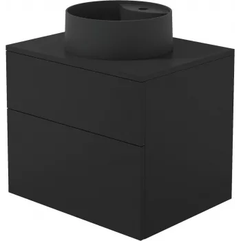 DEANTE SDNB6SNU4B pie sienas montējama vannas istabas mēbeļu komplekts ar integrētu granīta izlietni 360 mm balts