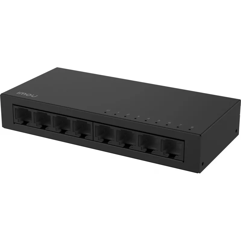 IMOU SF108 8 portu Fast Ethernet neapkalpojams galda komutators, metāla korpuss, 10/100 Mbps, Plug and Play