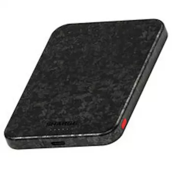 SHARGE CarbonMag 5K pārnēsājamais akumulators, 15W Qi, 20W USB-C - 5.000mAh, melns