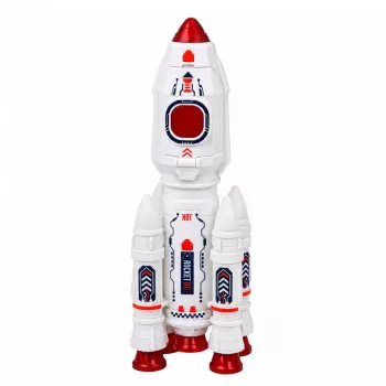LEAN TOYS Kosmosa komplekts raķetes, kuģis, astronauti, modulis, gaismas, skaņas