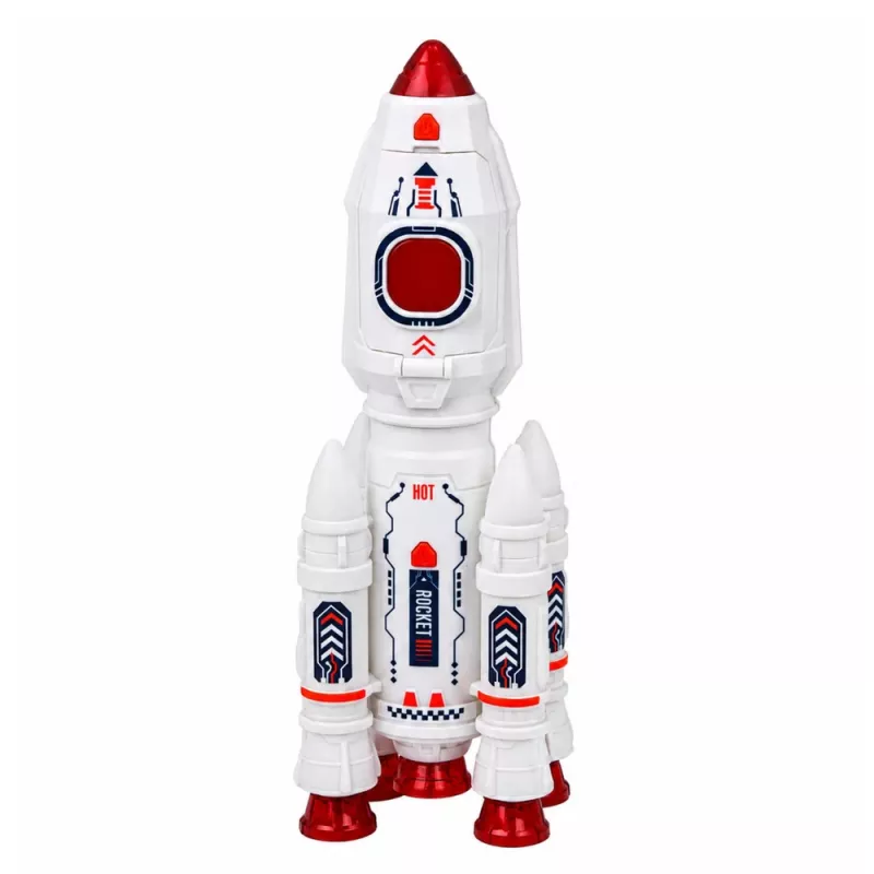 LEAN TOYS Kosmosa komplekts raķetes, kuģis, astronauti, modulis, gaismas, skaņas