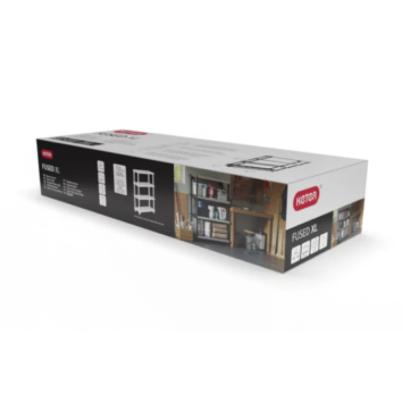 KETER 4 līmeņu plaukts Fused 122,1x45,7x152,4cm melns