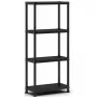 KETER 4 līmeņu plaukts Shelf 60 ar 4 plauktiem 60x30x135cm melns